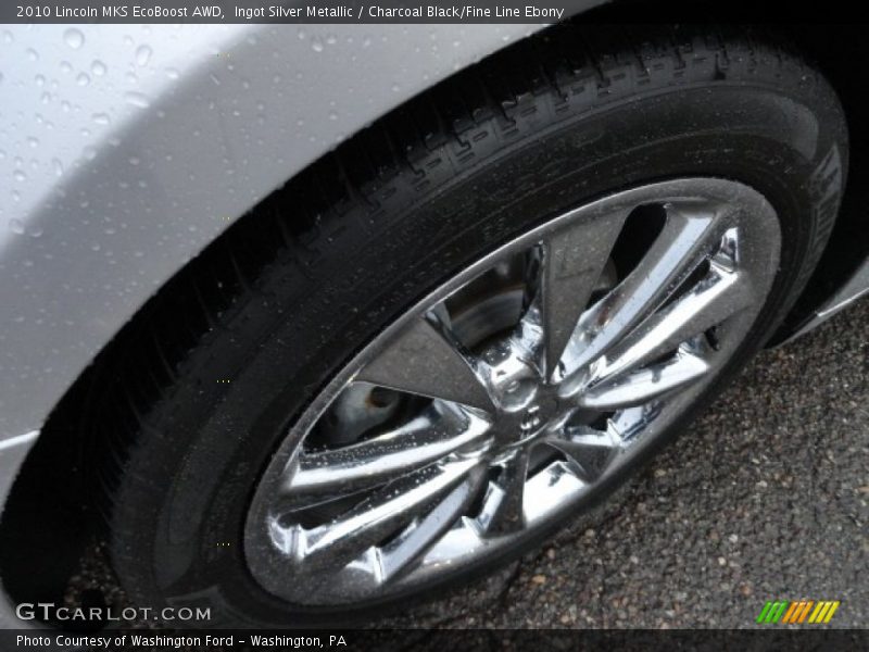 Ingot Silver Metallic / Charcoal Black/Fine Line Ebony 2010 Lincoln MKS EcoBoost AWD