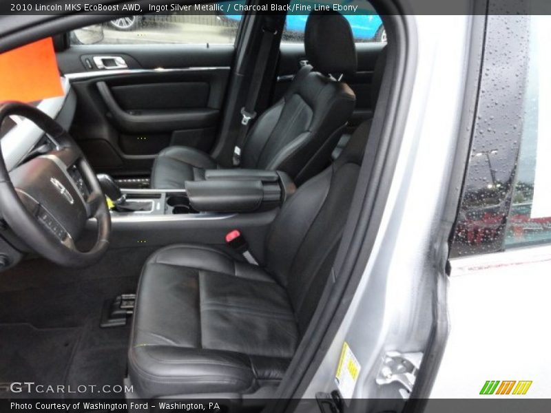 Ingot Silver Metallic / Charcoal Black/Fine Line Ebony 2010 Lincoln MKS EcoBoost AWD