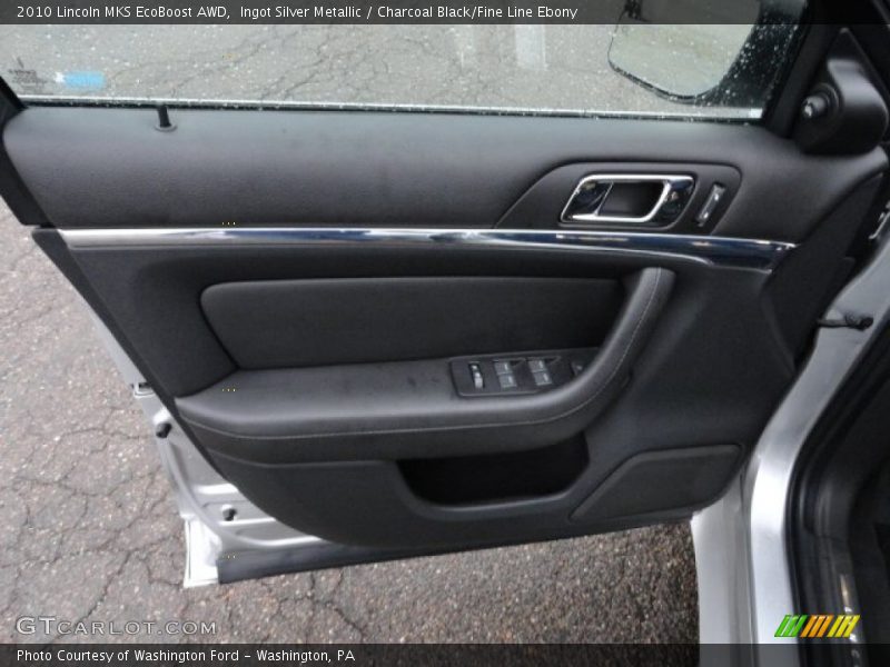 Ingot Silver Metallic / Charcoal Black/Fine Line Ebony 2010 Lincoln MKS EcoBoost AWD