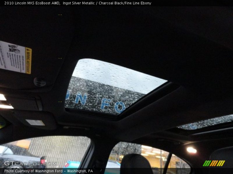 Ingot Silver Metallic / Charcoal Black/Fine Line Ebony 2010 Lincoln MKS EcoBoost AWD
