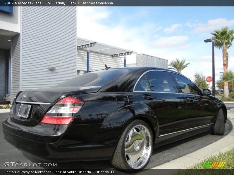 Black / Cashmere/Savanna 2007 Mercedes-Benz S 550 Sedan