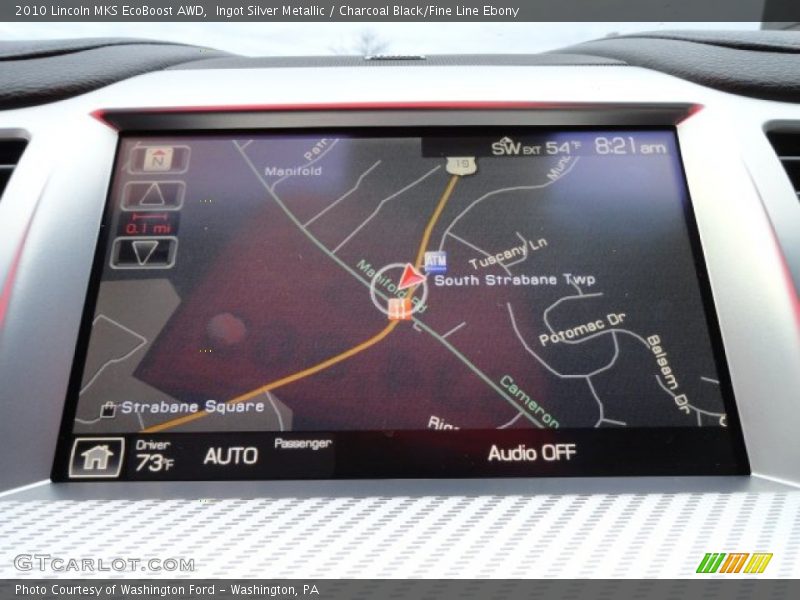 Ingot Silver Metallic / Charcoal Black/Fine Line Ebony 2010 Lincoln MKS EcoBoost AWD