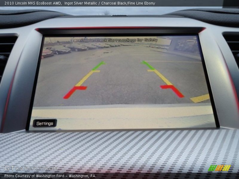 Ingot Silver Metallic / Charcoal Black/Fine Line Ebony 2010 Lincoln MKS EcoBoost AWD