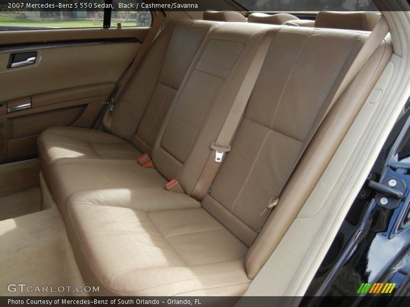 Black / Cashmere/Savanna 2007 Mercedes-Benz S 550 Sedan