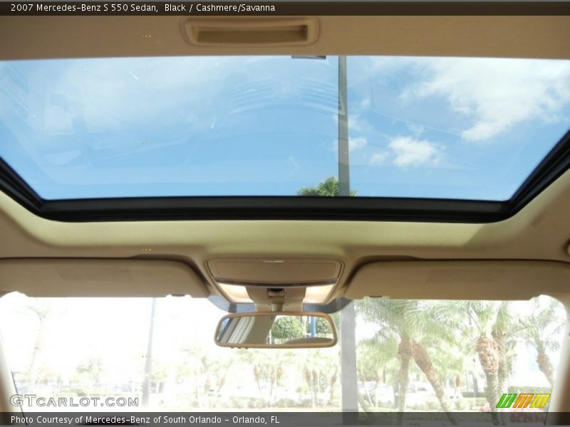 Black / Cashmere/Savanna 2007 Mercedes-Benz S 550 Sedan