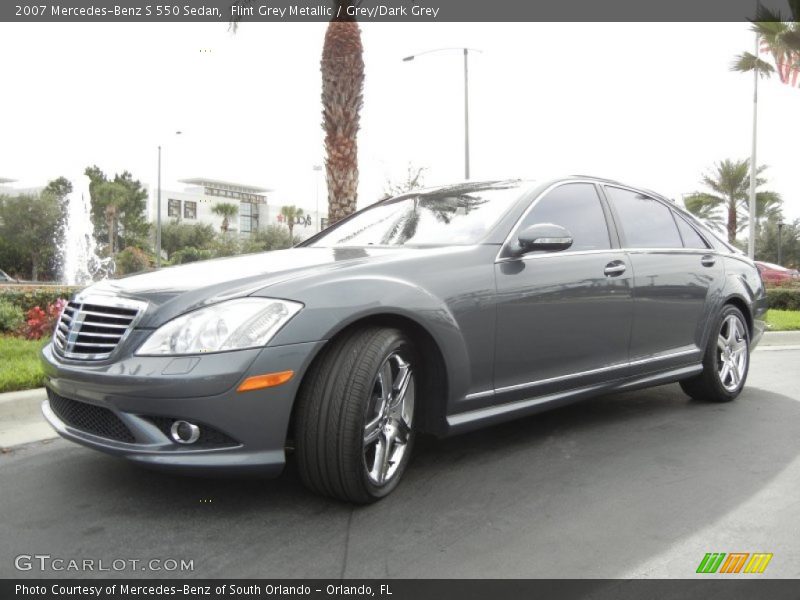 Flint Grey Metallic / Grey/Dark Grey 2007 Mercedes-Benz S 550 Sedan