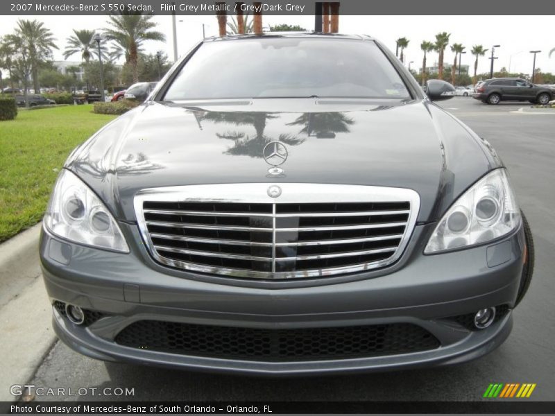 Flint Grey Metallic / Grey/Dark Grey 2007 Mercedes-Benz S 550 Sedan