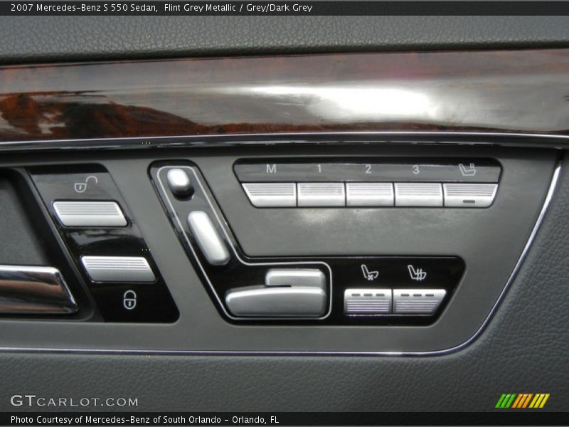 Flint Grey Metallic / Grey/Dark Grey 2007 Mercedes-Benz S 550 Sedan