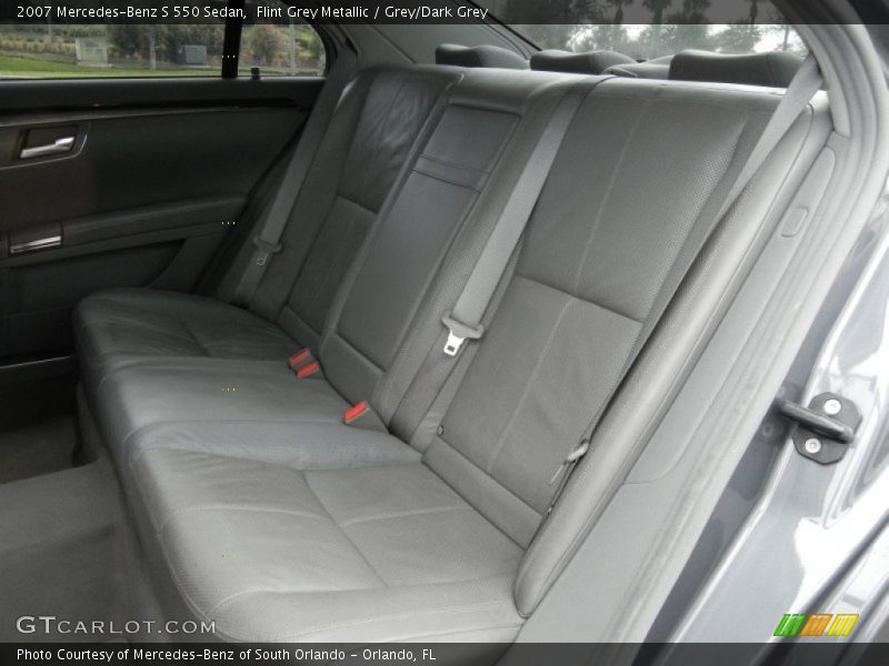 Flint Grey Metallic / Grey/Dark Grey 2007 Mercedes-Benz S 550 Sedan