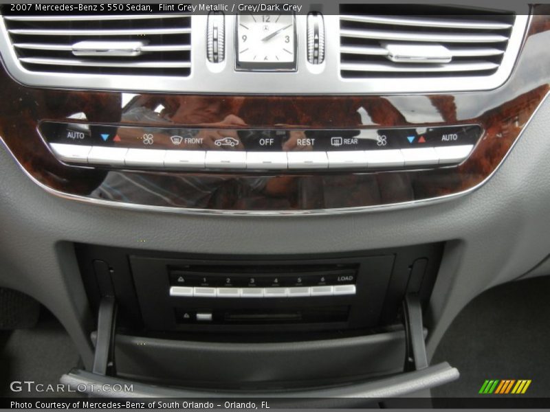 Flint Grey Metallic / Grey/Dark Grey 2007 Mercedes-Benz S 550 Sedan