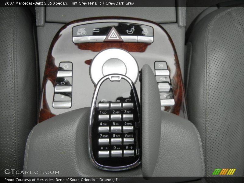 Flint Grey Metallic / Grey/Dark Grey 2007 Mercedes-Benz S 550 Sedan