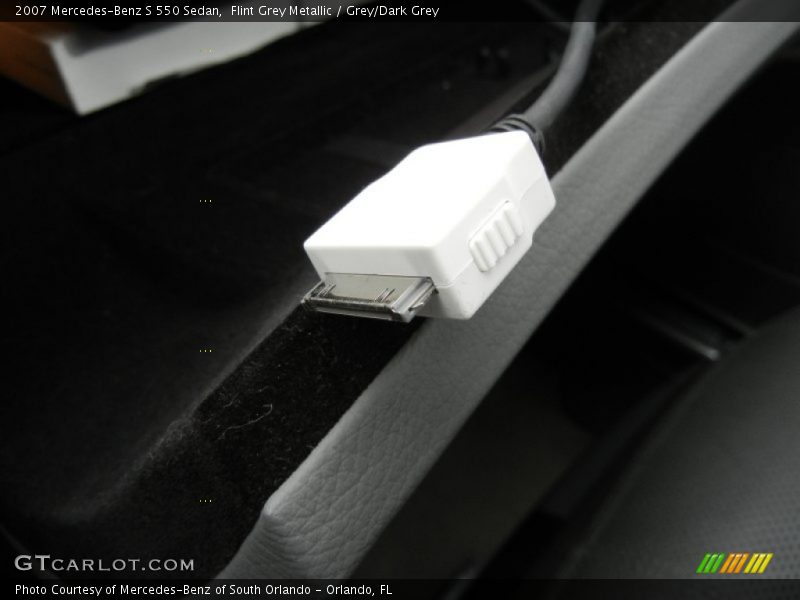 Flint Grey Metallic / Grey/Dark Grey 2007 Mercedes-Benz S 550 Sedan