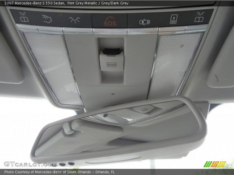 Flint Grey Metallic / Grey/Dark Grey 2007 Mercedes-Benz S 550 Sedan