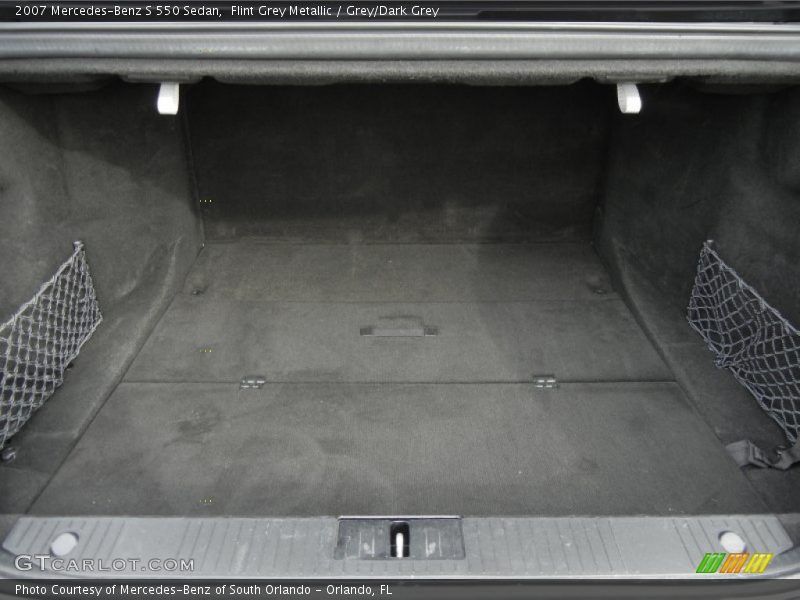 Flint Grey Metallic / Grey/Dark Grey 2007 Mercedes-Benz S 550 Sedan
