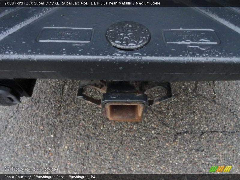 Dark Blue Pearl Metallic / Medium Stone 2008 Ford F250 Super Duty XLT SuperCab 4x4