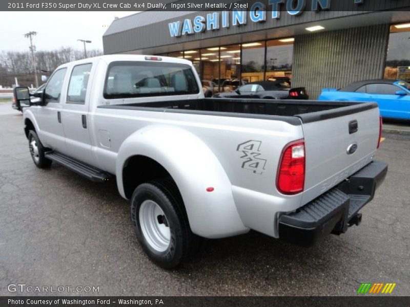 Ingot Silver Metallic / Steel 2011 Ford F350 Super Duty XL Crew Cab 4x4 Dually