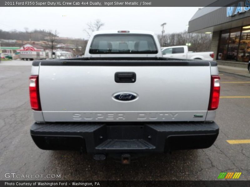 Ingot Silver Metallic / Steel 2011 Ford F350 Super Duty XL Crew Cab 4x4 Dually