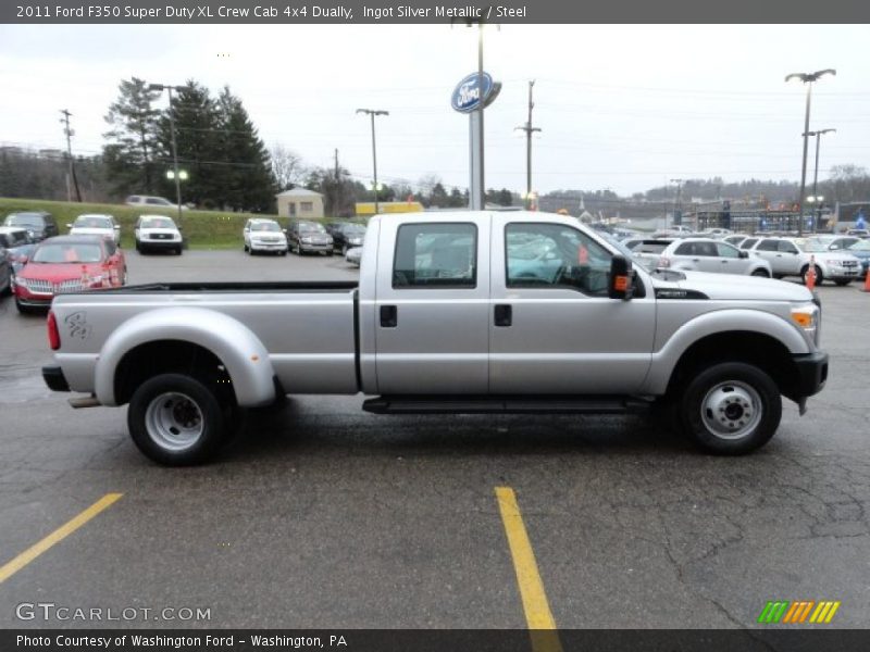 Ingot Silver Metallic / Steel 2011 Ford F350 Super Duty XL Crew Cab 4x4 Dually