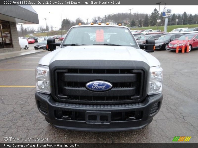 Ingot Silver Metallic / Steel 2011 Ford F350 Super Duty XL Crew Cab 4x4 Dually