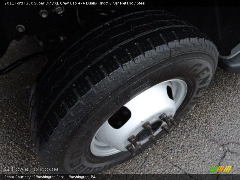 Ingot Silver Metallic / Steel 2011 Ford F350 Super Duty XL Crew Cab 4x4 Dually