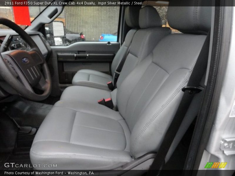  2011 F350 Super Duty XL Crew Cab 4x4 Dually Steel Interior
