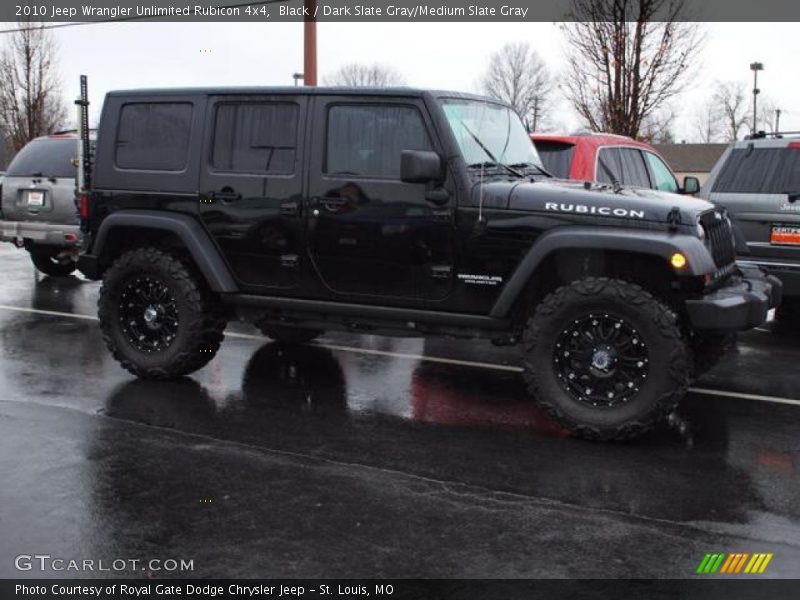 Black / Dark Slate Gray/Medium Slate Gray 2010 Jeep Wrangler Unlimited Rubicon 4x4