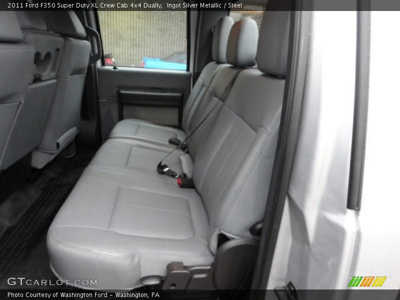  2011 F350 Super Duty XL Crew Cab 4x4 Dually Steel Interior