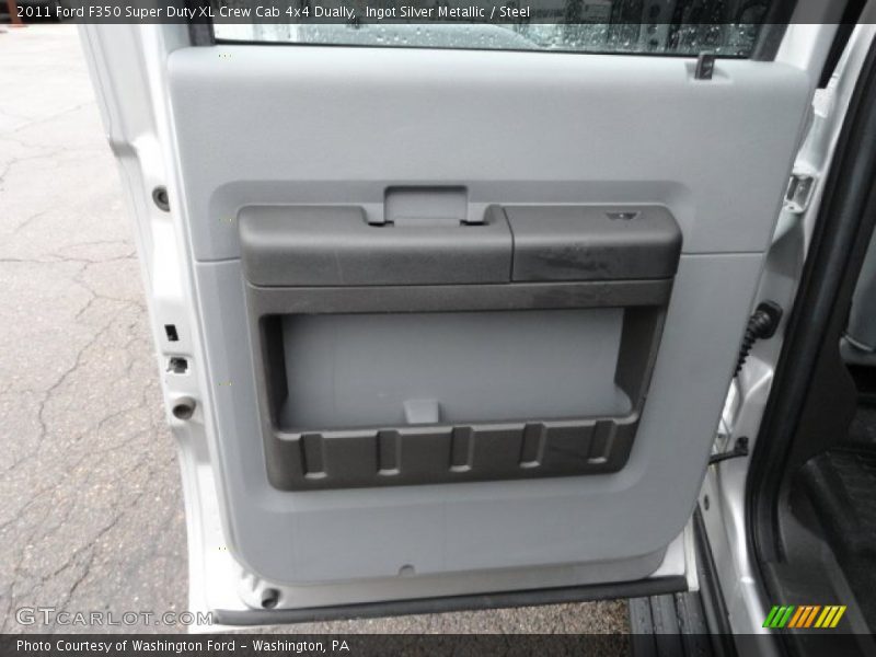 Ingot Silver Metallic / Steel 2011 Ford F350 Super Duty XL Crew Cab 4x4 Dually
