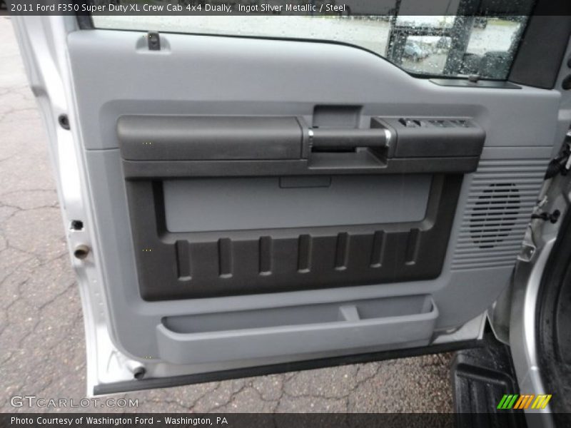 Ingot Silver Metallic / Steel 2011 Ford F350 Super Duty XL Crew Cab 4x4 Dually