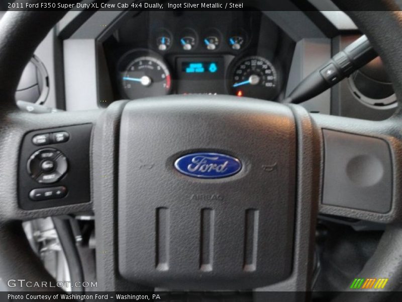 Ingot Silver Metallic / Steel 2011 Ford F350 Super Duty XL Crew Cab 4x4 Dually