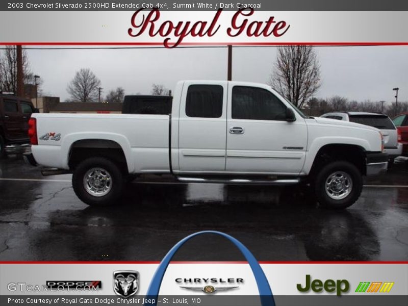 Summit White / Dark Charcoal 2003 Chevrolet Silverado 2500HD Extended Cab 4x4