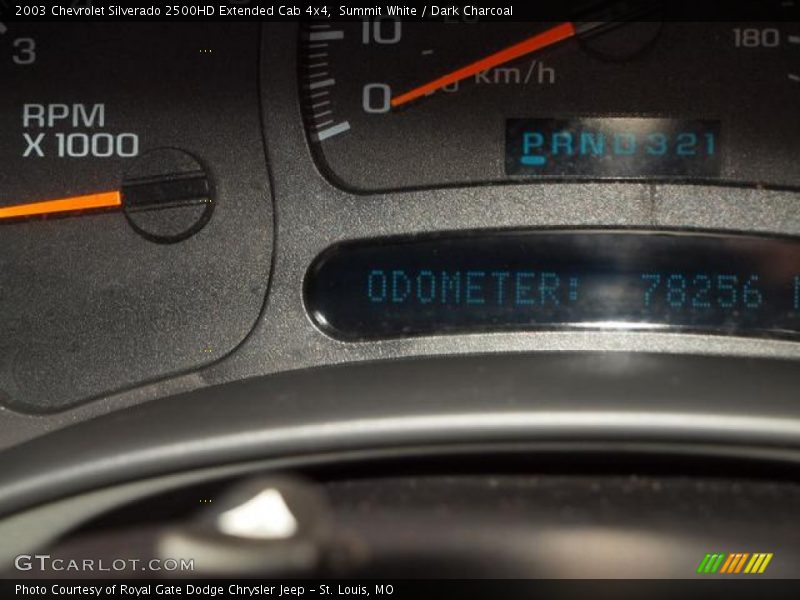 Summit White / Dark Charcoal 2003 Chevrolet Silverado 2500HD Extended Cab 4x4