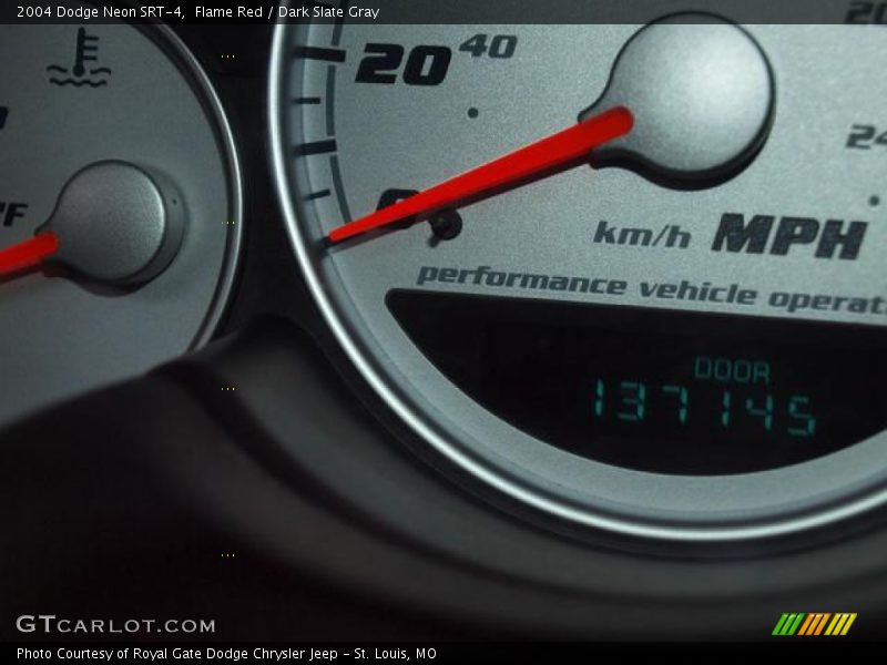 Flame Red / Dark Slate Gray 2004 Dodge Neon SRT-4
