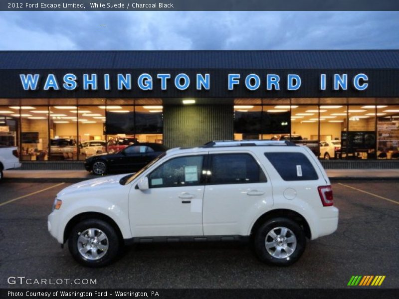 White Suede / Charcoal Black 2012 Ford Escape Limited