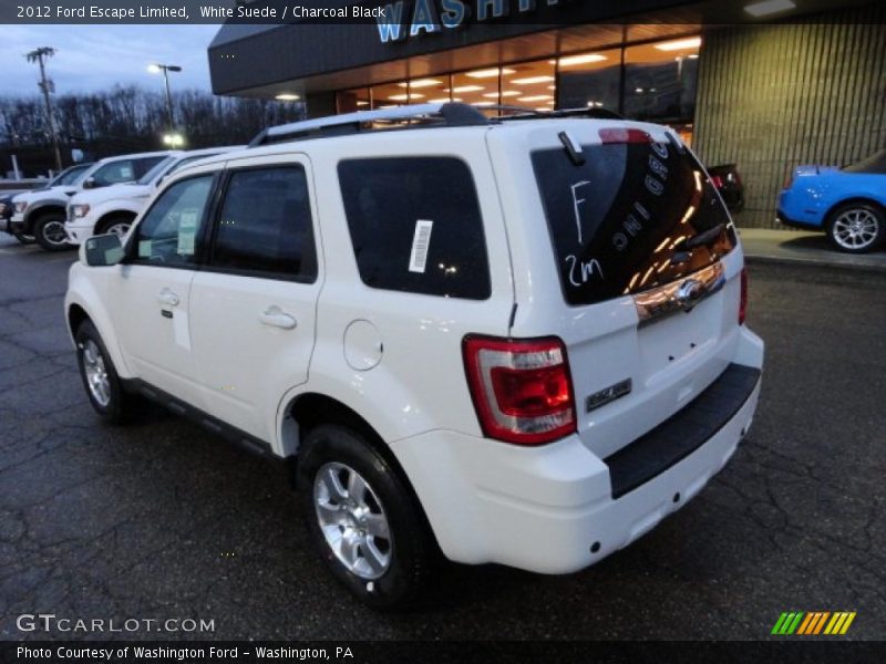 White Suede / Charcoal Black 2012 Ford Escape Limited