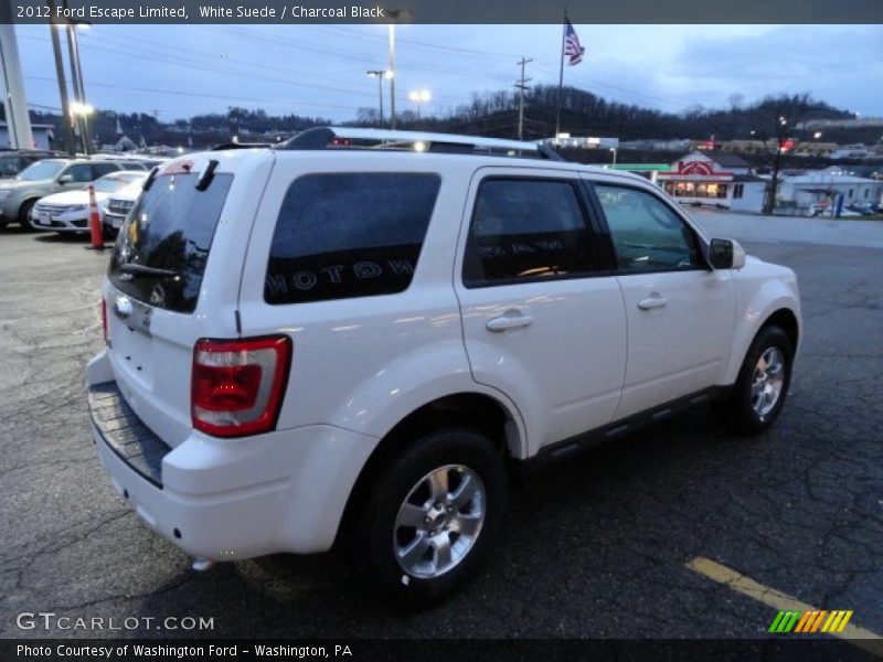 White Suede / Charcoal Black 2012 Ford Escape Limited
