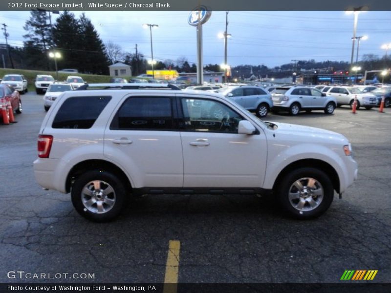 White Suede / Charcoal Black 2012 Ford Escape Limited