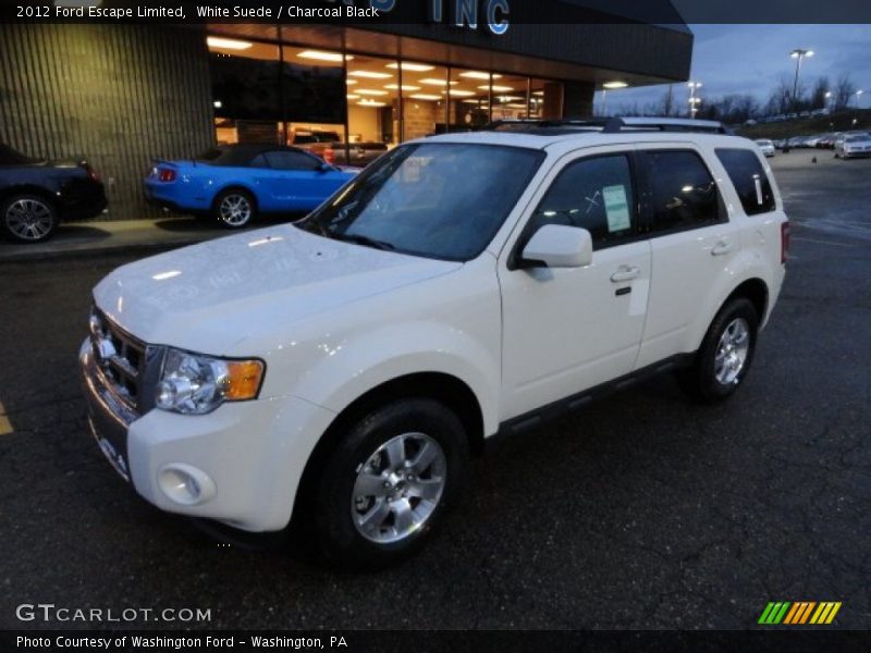 White Suede / Charcoal Black 2012 Ford Escape Limited