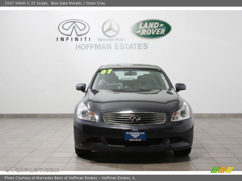 Blue Slate Metallic / Stone Gray 2007 Infiniti G 35 Sedan