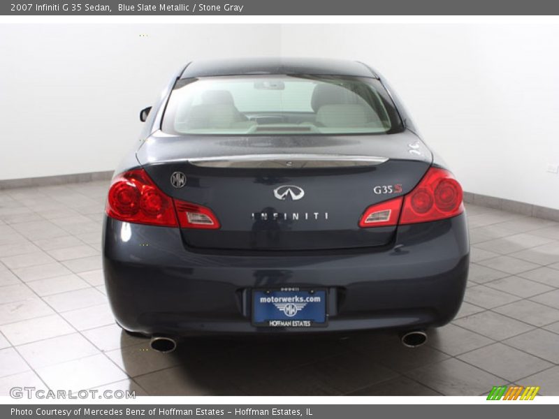 Blue Slate Metallic / Stone Gray 2007 Infiniti G 35 Sedan