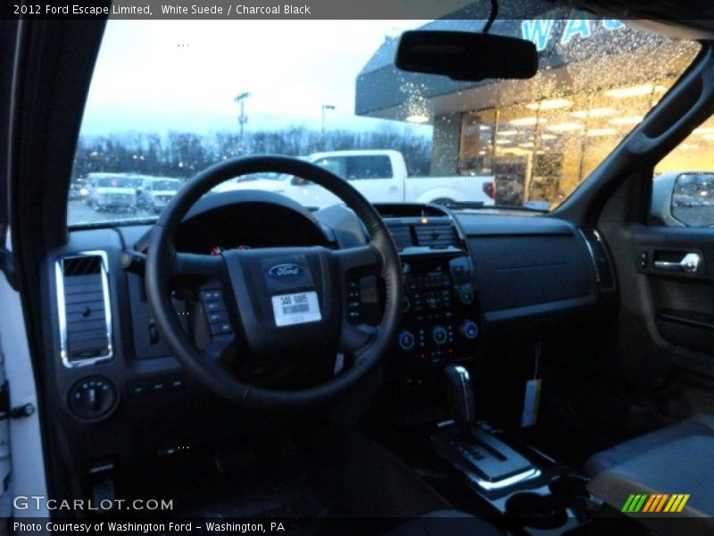 White Suede / Charcoal Black 2012 Ford Escape Limited