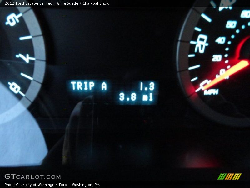 White Suede / Charcoal Black 2012 Ford Escape Limited