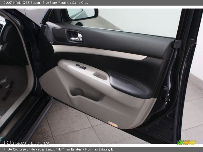 Blue Slate Metallic / Stone Gray 2007 Infiniti G 35 Sedan