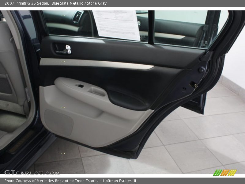 Blue Slate Metallic / Stone Gray 2007 Infiniti G 35 Sedan
