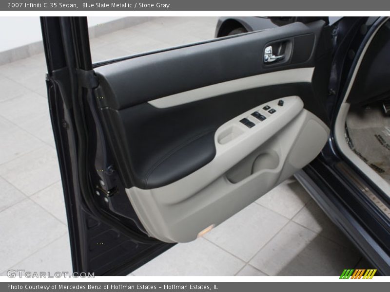 Blue Slate Metallic / Stone Gray 2007 Infiniti G 35 Sedan