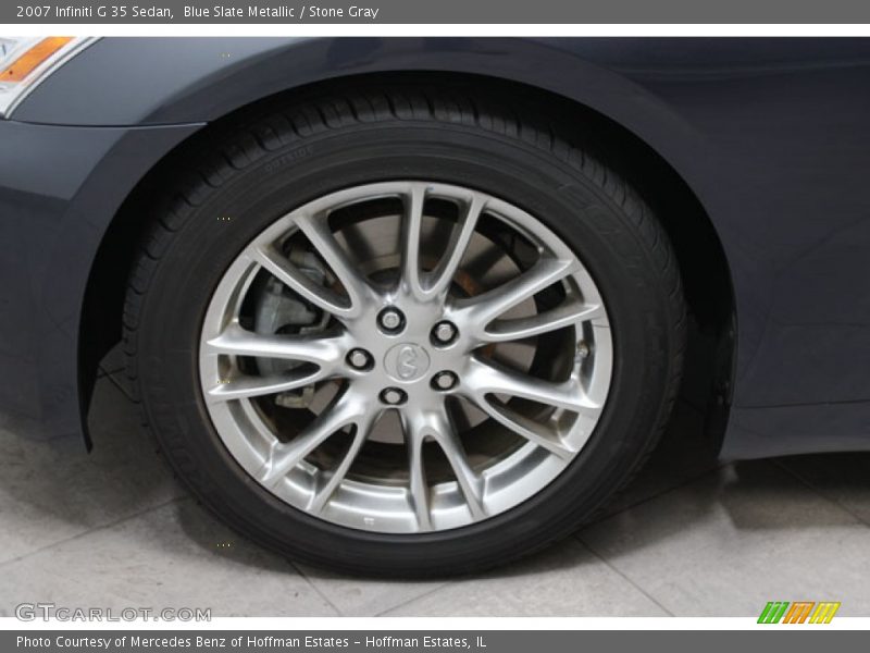 Blue Slate Metallic / Stone Gray 2007 Infiniti G 35 Sedan
