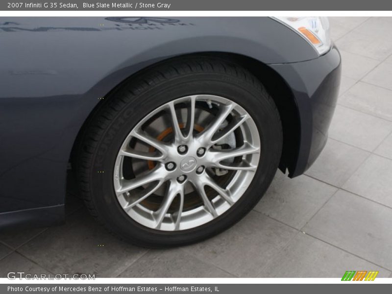 Blue Slate Metallic / Stone Gray 2007 Infiniti G 35 Sedan