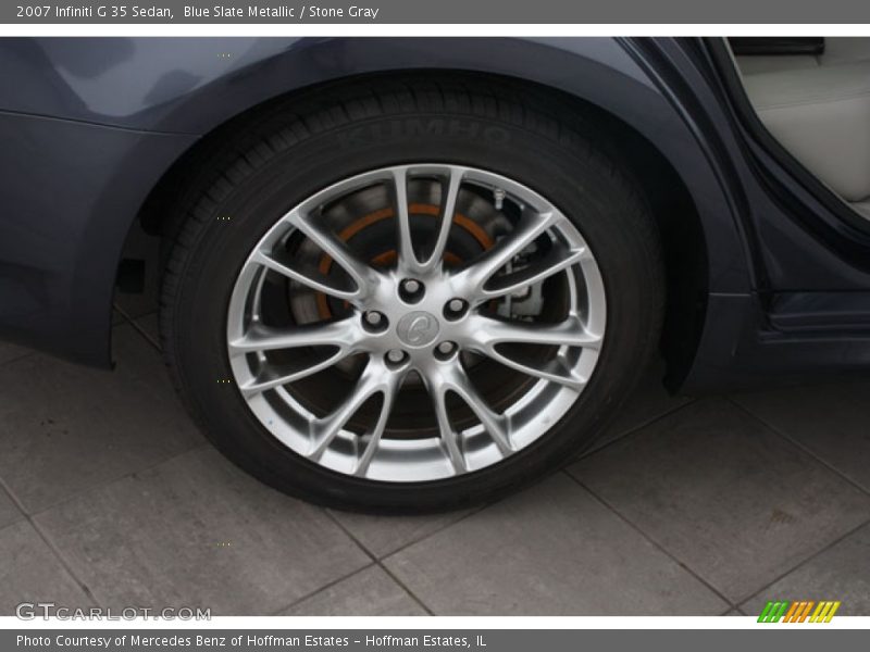 Blue Slate Metallic / Stone Gray 2007 Infiniti G 35 Sedan