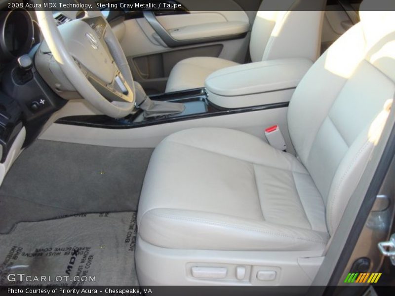 Sterling Gray Metallic / Taupe 2008 Acura MDX Technology