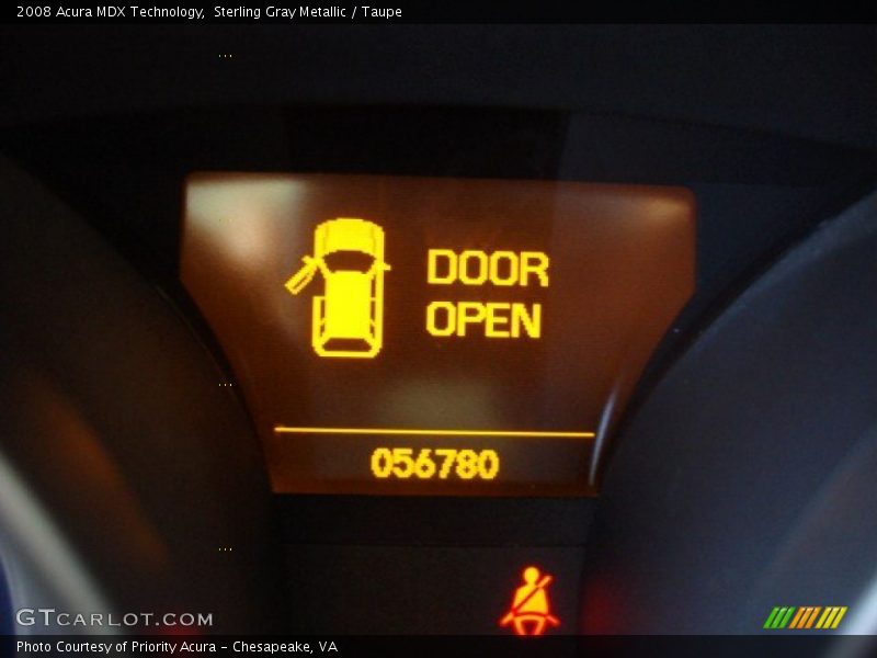 Sterling Gray Metallic / Taupe 2008 Acura MDX Technology